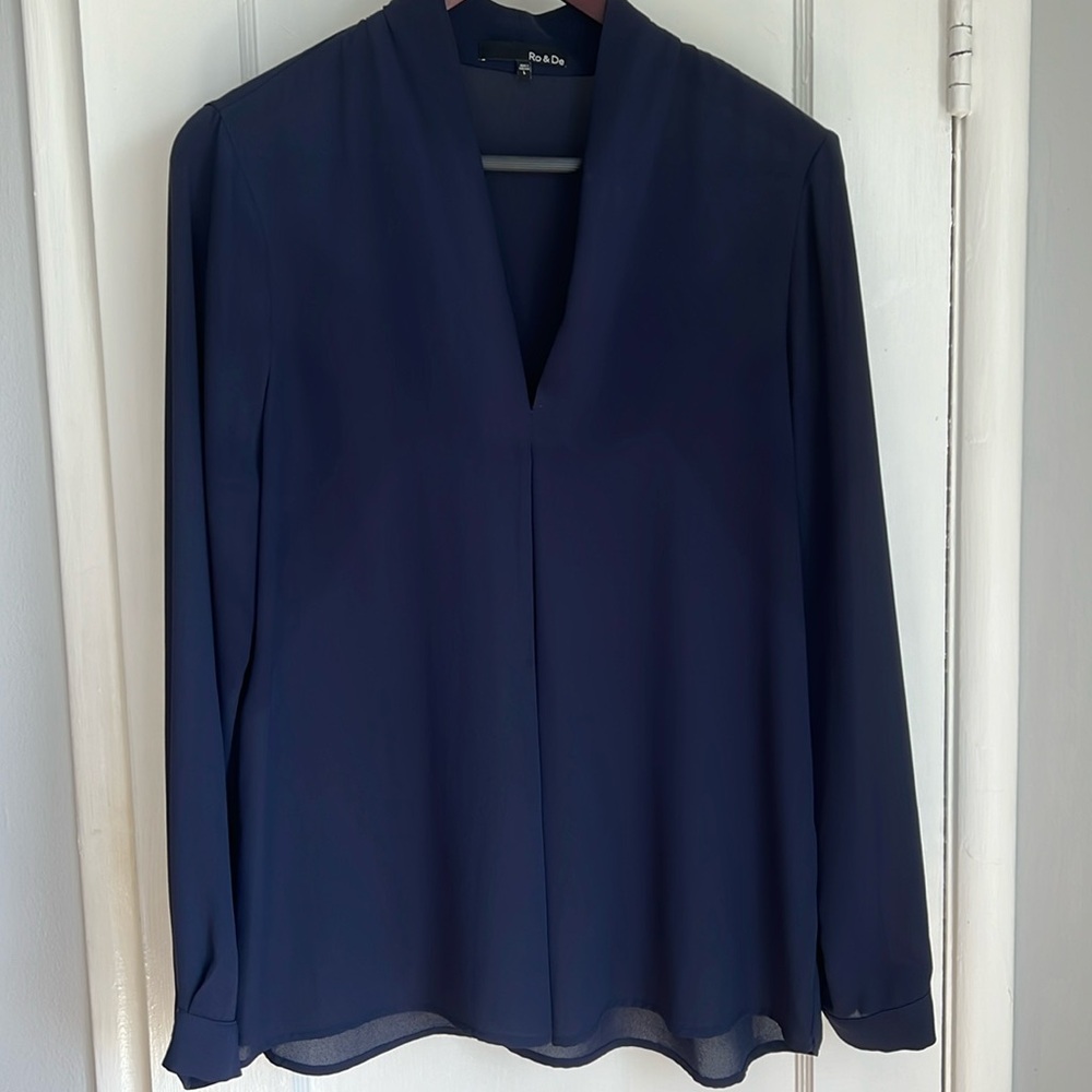 Navy blue blouse size L